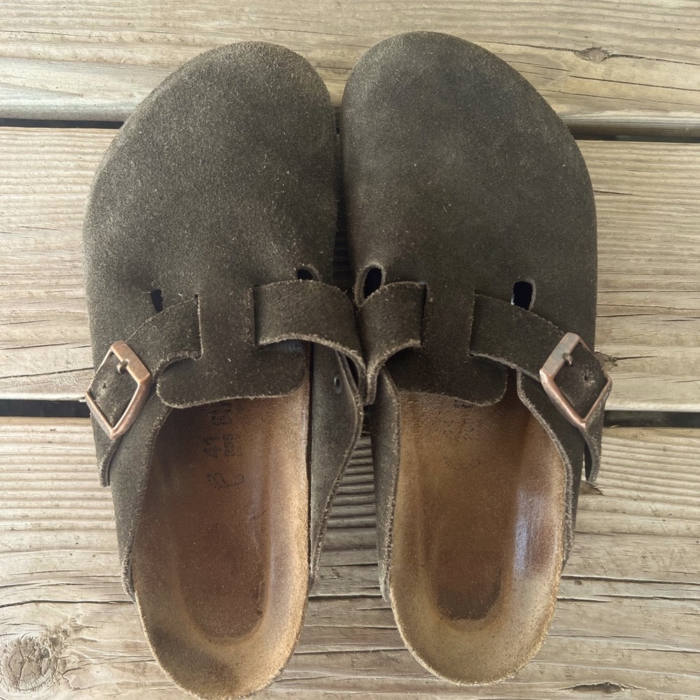 Birkenstock Brown Boston Clogs